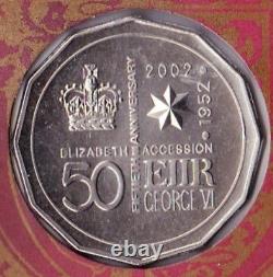 PNC Australia 2002 Golden Jubilee QEII Accession RAM 50c Commemorative Coin