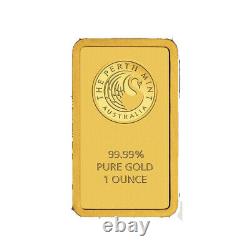 Perth Mint 1 oz Gold Bar. 9999 Sealed With Assay Certificate 24 Karat