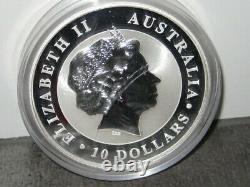 Perth Mint AUSTRALIAN KOOKABURRA 2010 10oz SILBER