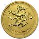 Perth Mint Australia $25 Lunar Series Ii Dragon 2012 1/4 Oz. 9999 Gold Coin