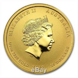 Perth Mint Australia $25 Lunar Series II Dragon 2012 1/4 oz. 9999 Gold Coin