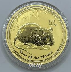 Perth Mint, Lunar Series 2008 Year of The Mouse, $100 1 oz 9999 Gold Coin