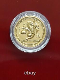 Perth Mint Year Of The Snake 1/20 Pure Gold
