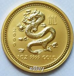 Priced to sell! Year 2000Australian Perth Mint 1 oz Lunar Gold Dragon