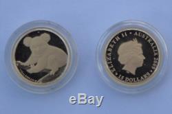 RARE 2009 Australian Perth Mint $15.9999 GOLD KOALA 1/10 OZ PROOF coin