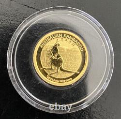 Rare! 2014 Kangaroo 1/10oz Privy Gold Coin 9999 Perth Australia 3591 Mint