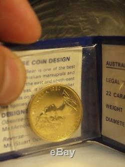Royal Australian Mint / 1980 Australian Koala $200 Dollar Gold Coin / 22 Carat