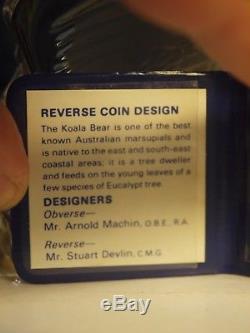 Royal Australian Mint / 1980 Australian Koala $200 Dollar Gold Coin / 22 Carat