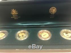 SYDNEY 2000 OLYMPIC GOLD COIN PICTOGRAM SET 4 COINS 24K Royal Australian Mint