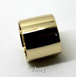 Size L Genuine New 9k 9ct Yellow Gold Solid 15mm Extra Wide Band Ring