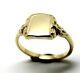 Size L Kaedesigns, New Genuine Solid 9ct 9kt Yellow Gold Signet Ring 266a
