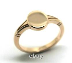 Size P Kaedesigns New Genuine Solid New 9ct 9K Rose Gold Oval Signet Ring