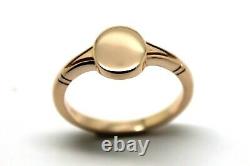 Size P Kaedesigns New Genuine Solid New 9ct 9K Rose Gold Oval Signet Ring