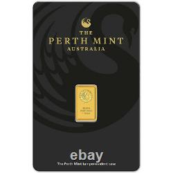 TEN (10) 1 gram Gold Bar Perth Mint 99.99 Fine in Assay