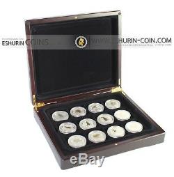 The Australian Lunar Silver Coin Series 12 Year Gilded Addition 1999-2010