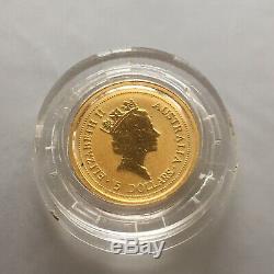 The Australian Nugget 1996 Fine Gold Kangaroo Coin 1/20 Ounce 999 24ct