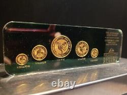 The Perth Mint Australia Kangaroo Gold Nugget Set