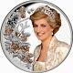Tokelau 2021 Princess Diana Of Wales $5 1 Oz Pure Silver Rose Gold Color Proof